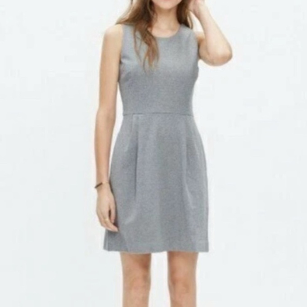 MADEWELL Heather Gray Verse Dress with Pockets size 6